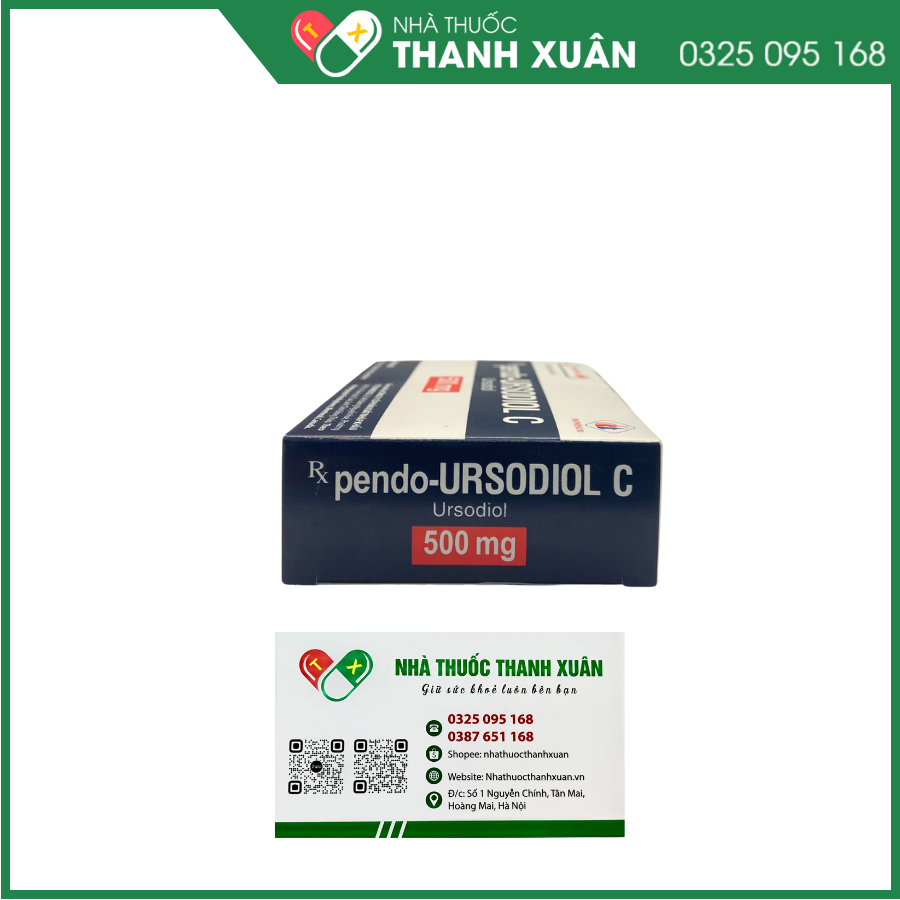 Pendo-Ursodiol C 250mg điều trị xơ gan mật nguyên phát (3 vỉ x 10 viên)